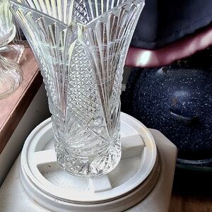Elegant Clear Glass Vase